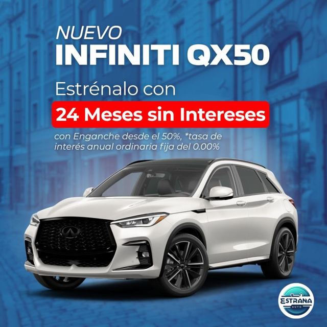 Infiniti QX50 · 24 meses sin intereses