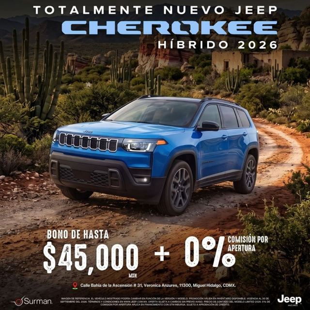 Jeep Cherokee Híbrido 2026
