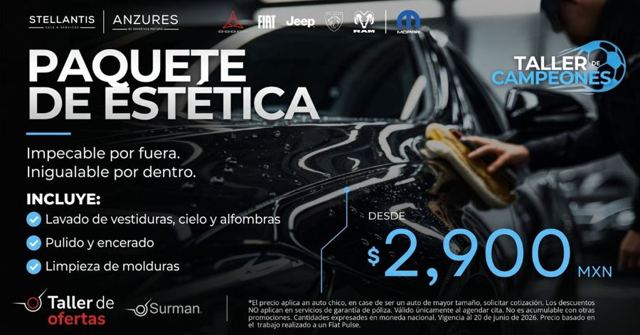 Taller · paquete de estética